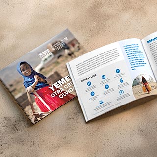Diseño folleto Yemen ACNUR