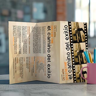 Diseño tríptico Plan de Acción UN-I-MÓN