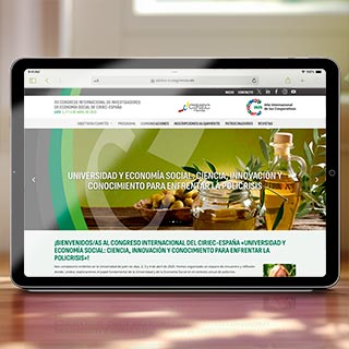 Diseño web CIRIEC-España Congreso Jaén