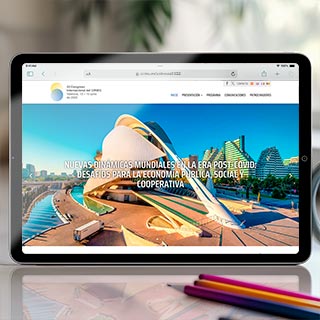 Diseño web CIRIEC-España Congreso Valencia
